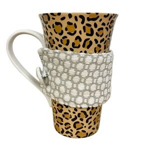 Handmade Mug Warmer Holder Coozie Koozie Hugger Cozy Sleeve Adjustable Gift Idea